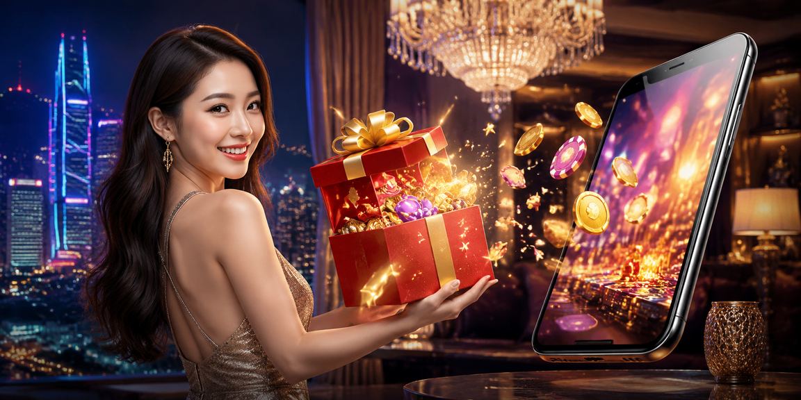 Người dùng TP. Hồ Chí Minh trải nghiệm casino trực tuyến trên điện thoại trong khung cảnh đèn neon rực rỡ